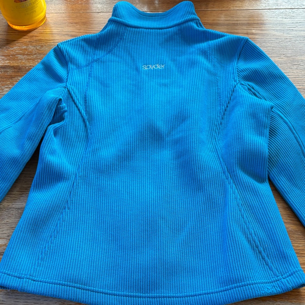 Spyder Electric Blue Ribbed Jacket - Picture 4 of 9
